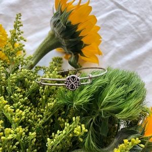 Alex & Ani "Path of Life" slider bangle, silver